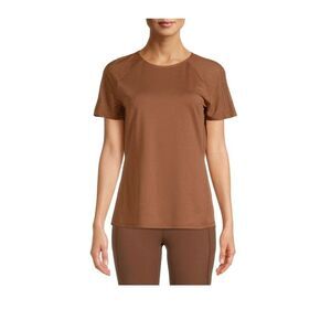 Avia Womens‎ Burnout T-Shirt Short Sleeve Brown Latte. Size XS